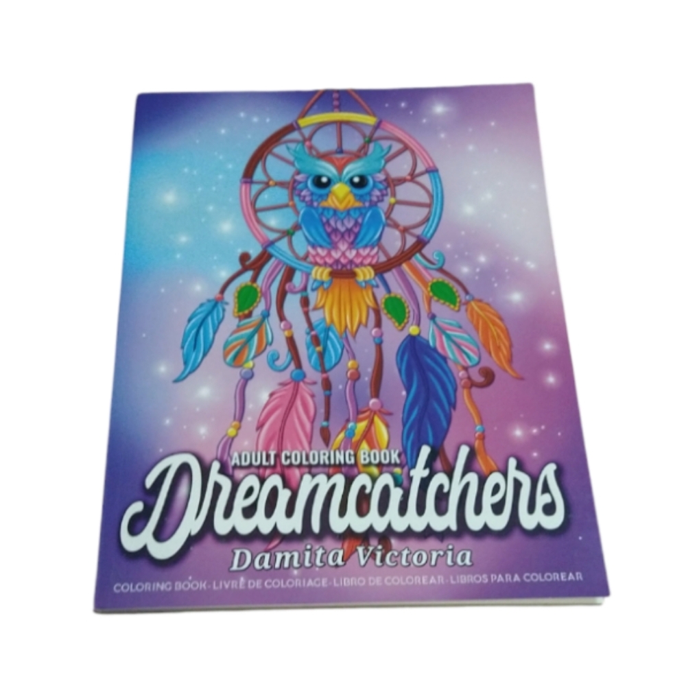 Amazon Dreamcatchers Adult Coloring Book - Purple and Blue